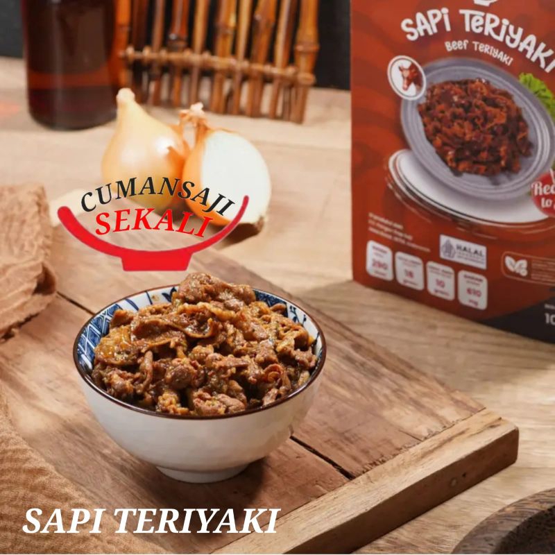 

CUMAN SEKALI SAJI Lauk Siap Matang Siap Saji Sapi Teriyaki 100gr Lauk Instan Tahan Lama Lauk Kering Siap Makan - Sekali Saji