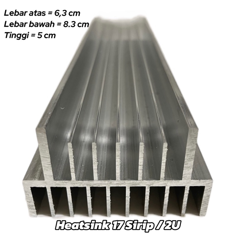 Heatsink 2u 17 sirip 20cm (Pendingin heatsink 2U 20 cm 17 sirip)