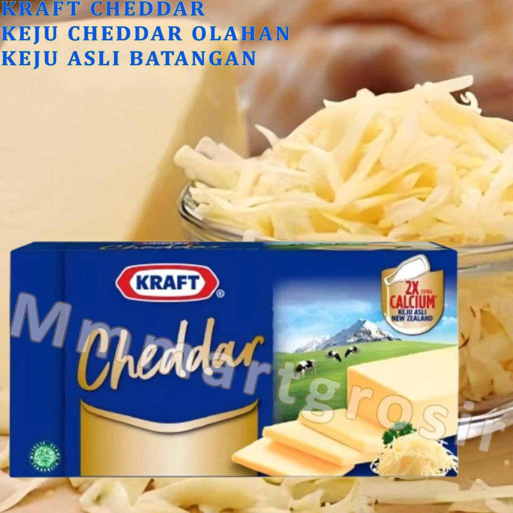 

Kraft Cheddar / Keju Cheddar Olahan / Keju Cheddar Asli Batangan / 150gr