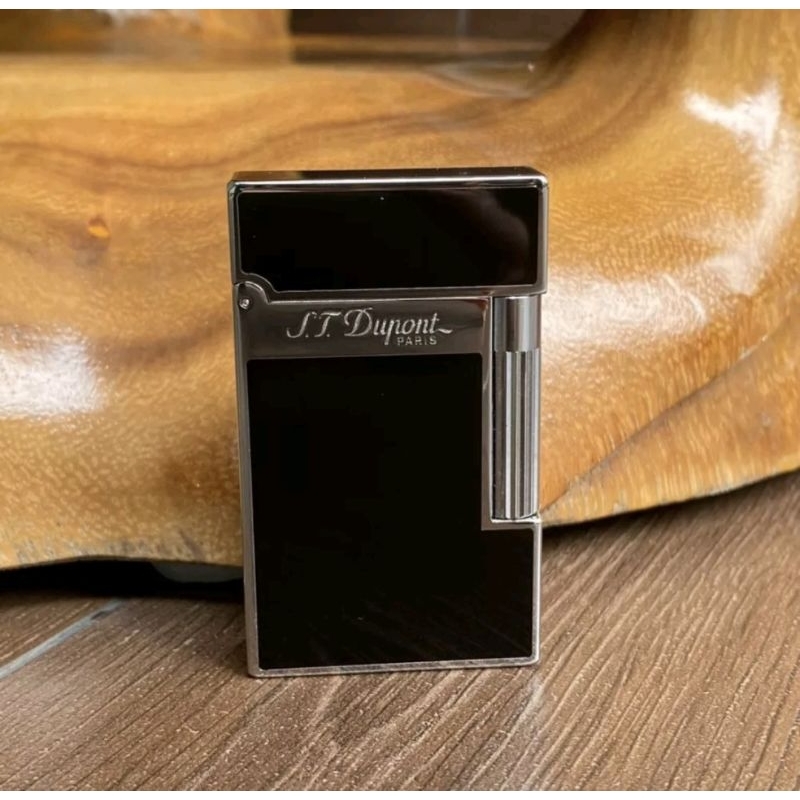 KOREK API ST DUPONT PARIS BLACK SILVER PALATED PREMIUM