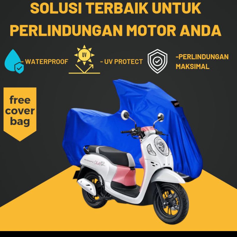 sarung motor honda Scoopy Anti Air, Cover Motor Honda Scoopy outdoor waterproof