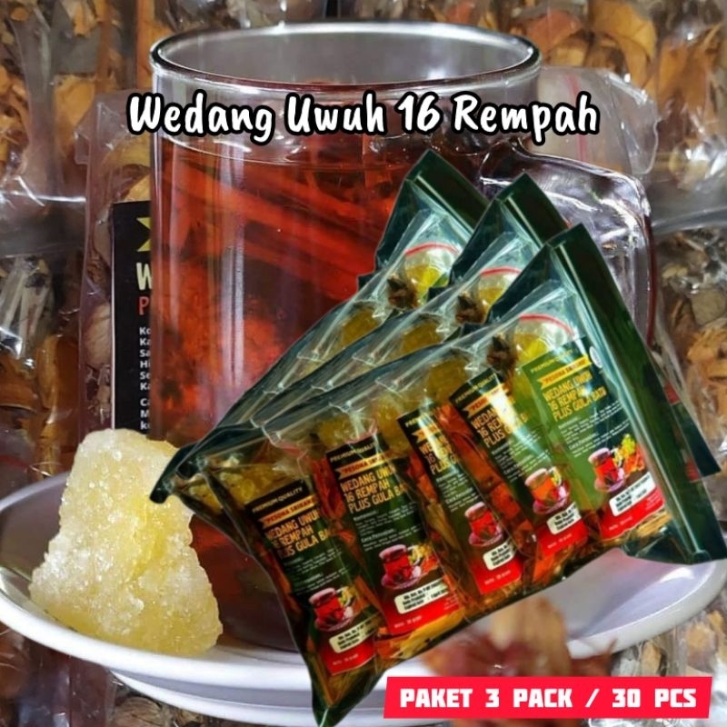 

Paket 3 Pack 30Pcs Wedang Uwuh 16 Rempah Hemat Khas Angkringan