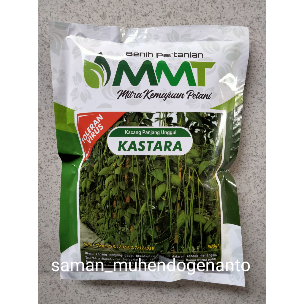 Benih Kacang Panjang KASTARA 500 Gram MMT Mitra Merdeka Tani - Bibit Kacang Panjang Kastara Kaztara 
