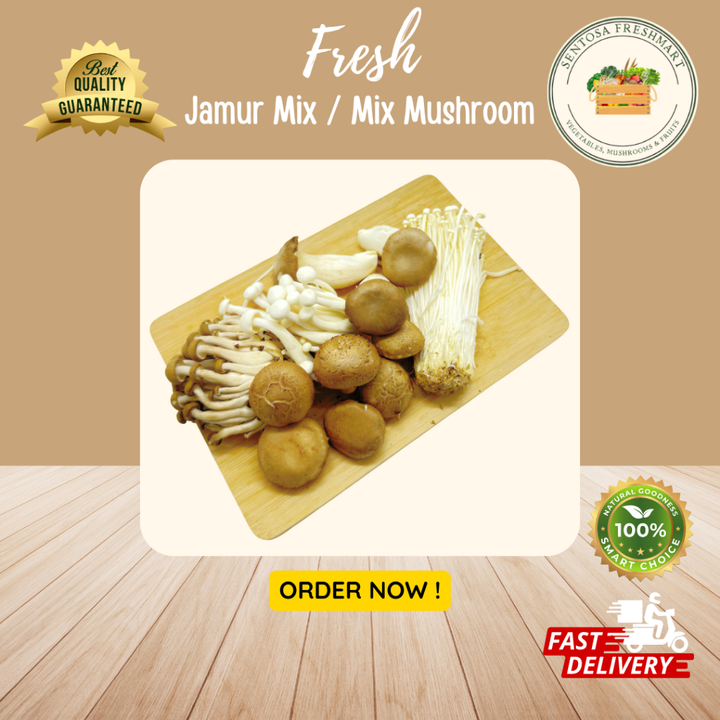 

[SENTOSA FRESHMART] JAMUR MIX / MIX MUSHROOM per BOX @20 PACK