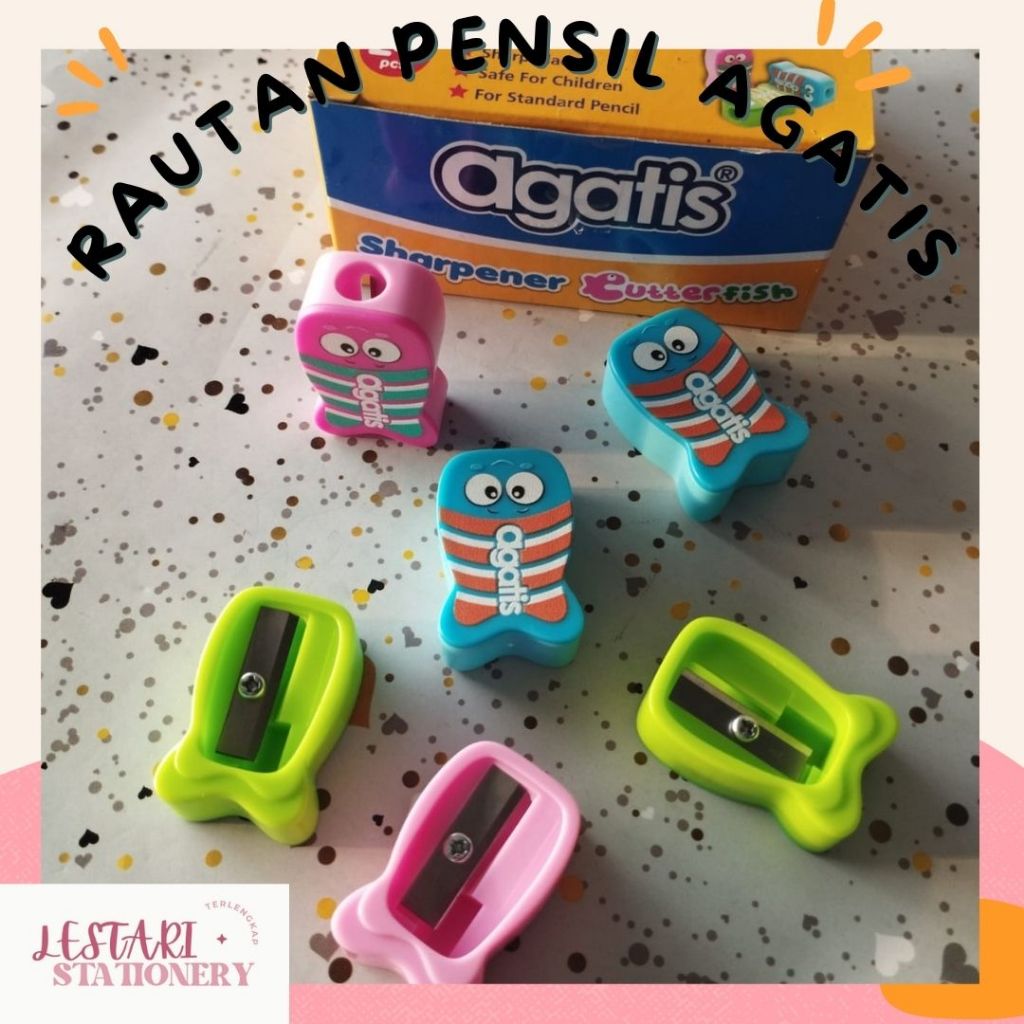 

peruncing Agatis Fish | Rautan Pensil Agatis satu lubang | Sharpener Agatis | Lestari Stationery