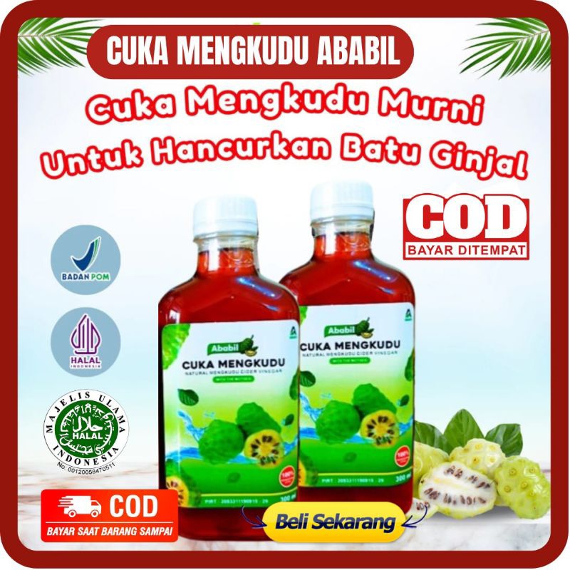 

CUKA MENGKUDU ABABIL 300 ML - CUKA MENGKUDU ORIGINAL CUKA ABABIL ATASI BATU GINJAL KANKER KISTA DAN BENJOLAN