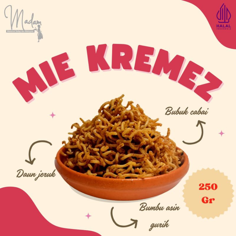 

Mie Kremez Makaroni Madam JUMBO 250 gram