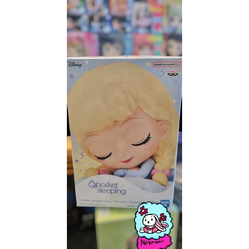 Bandai Qposket Figure Original Disney Princess Cinderella (Sleeping)