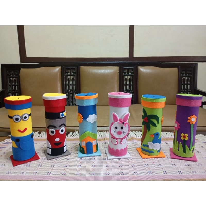 Celengan dari botol & kaleng /Prakarya dari kain flanel