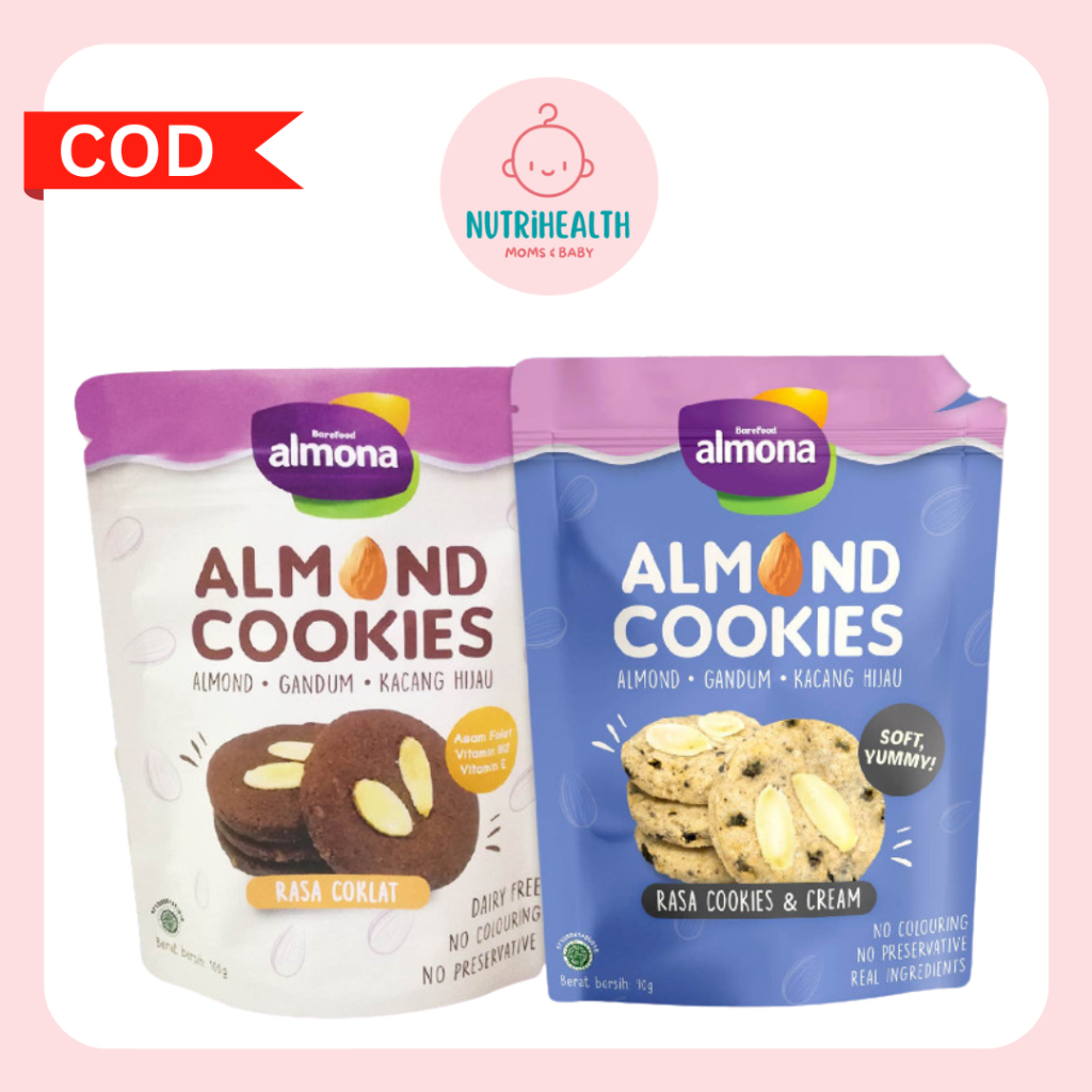 

Almona Almond Cookies 90gr - Snack Sehat