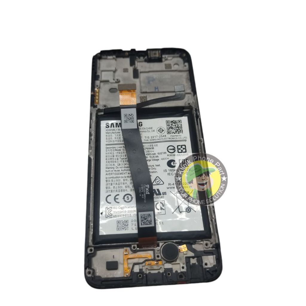lcd +baterai  ori copotan samsung A22 5g