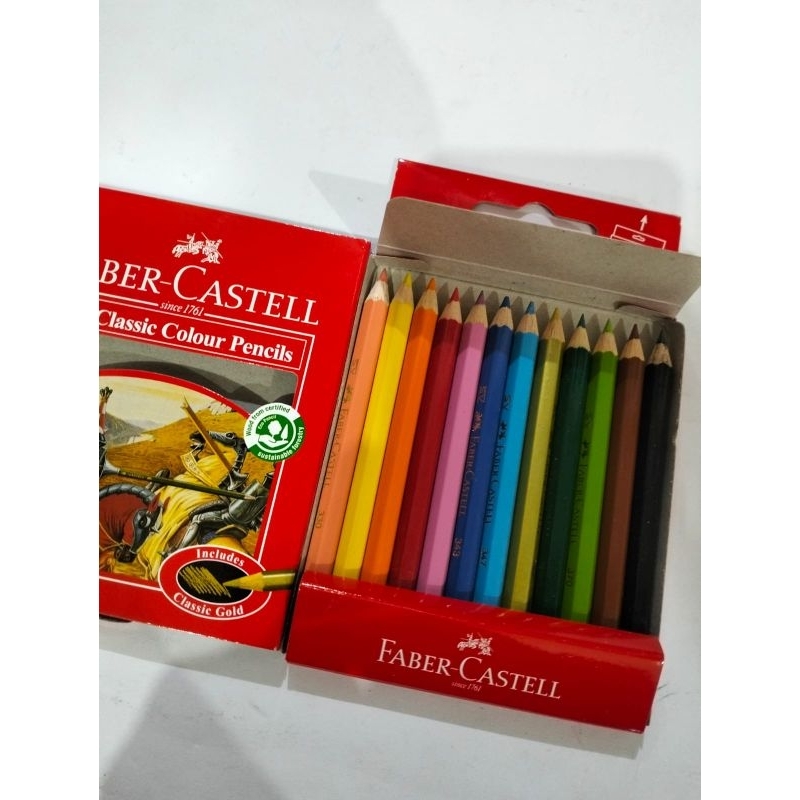

KLIR KAYU 12 WARNA MERK FABER CASTEL , PENSIL KAYU WARNA ,ALAT PEWARNA , ALAT GAMBAR