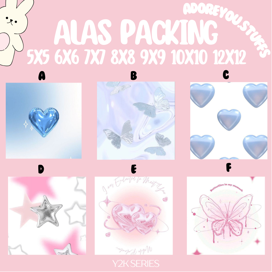 

[POLOS Y2K SERIES] [ FREE OPP ]ALAS PACKING PERSEGI / PETAK | ALAS PACKING KALUNG | ALAS PACKING GELANG | CUTE PAPER | KERTAS DUDUKAN | PAPER AKSESORIS | ALAS PACKING | ALAS PACK | ALAS PACKING PITA CRAFT | ALAS FREEBIES