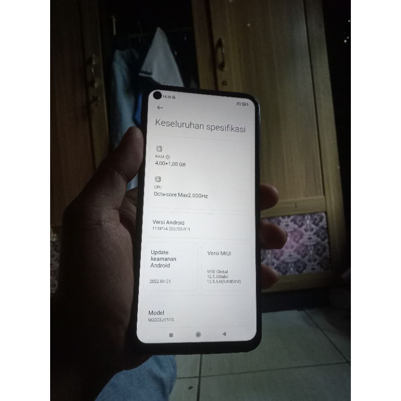 redmi note 9 4/64 original second