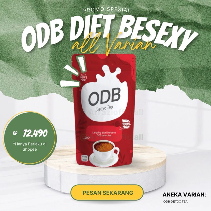 

ODB DETOX TEA TURUN BB 3-5Kg/pack HERBAL BPOM