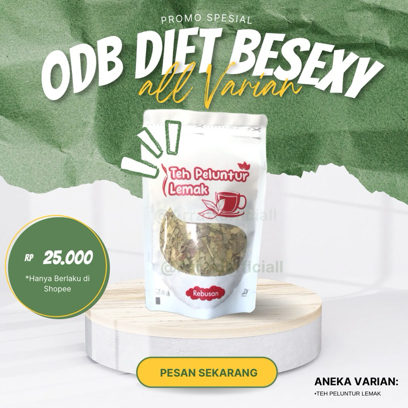 

ODB TEH PELUNTUR LEMAK TURUN BB 1-3kg/Pcs HERBAL BPOM