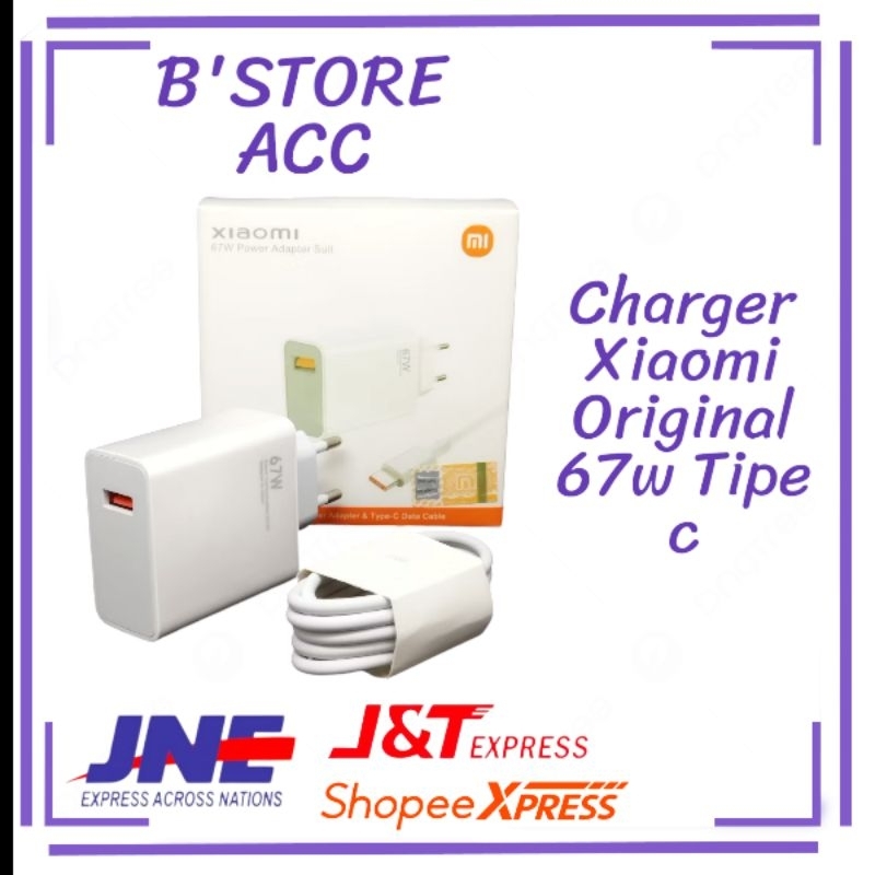 Chargeran Xiaomi 67 Watt Original