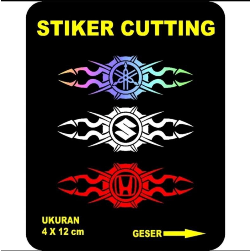 cutting stiker motor logo keren