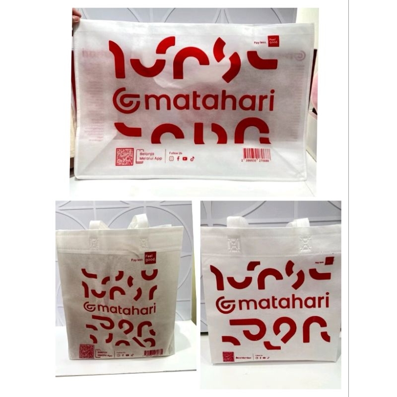 

paper bag / kantong belanja MATA HARI bahan spons