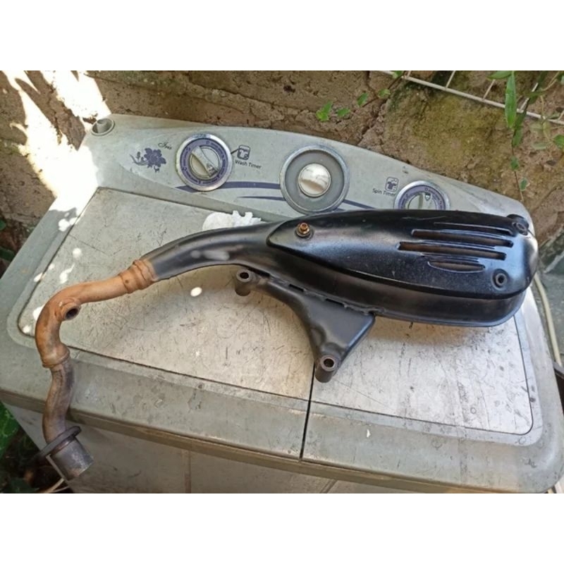 Knalpot lx 3v 3 v Vespa matic vesmet original ori copotan standar fullsystem fullset tinggal pasang 