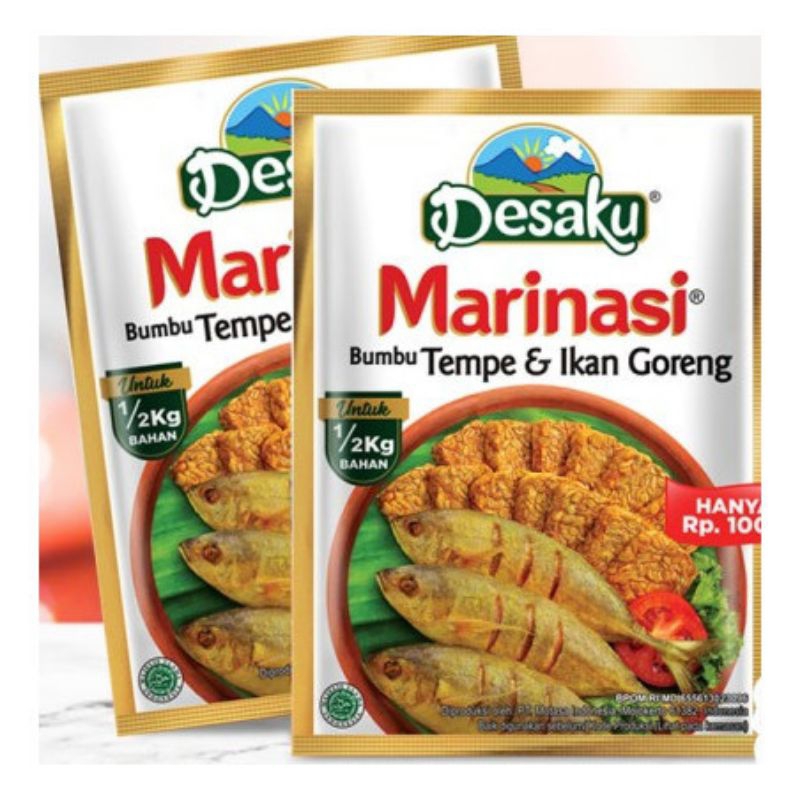 

Desaku marinasi renceng instan ikan & tempe 15gr isi 12 sachet /marinasi instan
