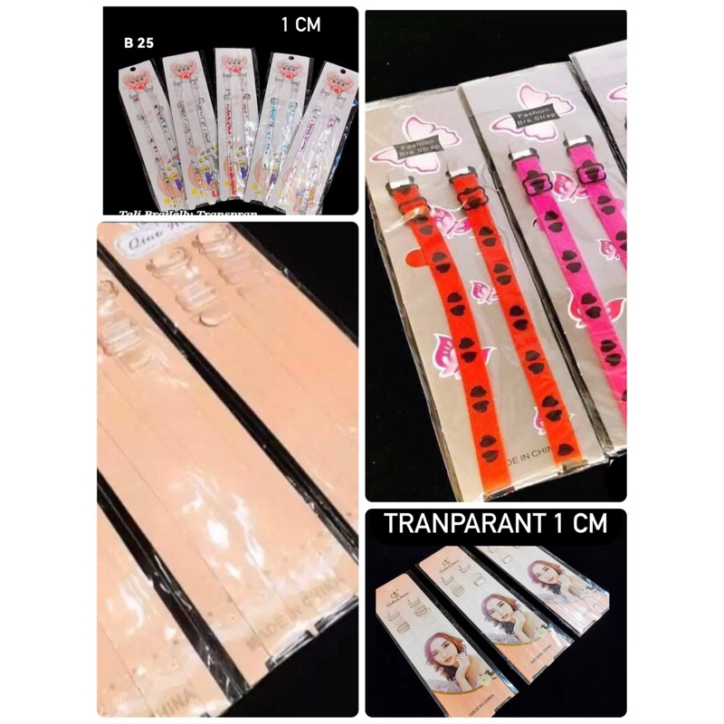 (Lusinan 12psg) Tali Bra Transparan /tali bh murah F 0075