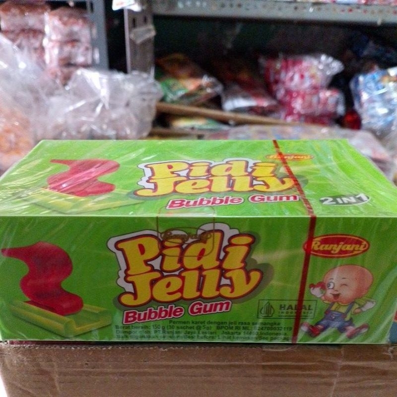 

Pidi Jelly Bubble Gum - Permen Karet dengan Jeli Rasa Semangka