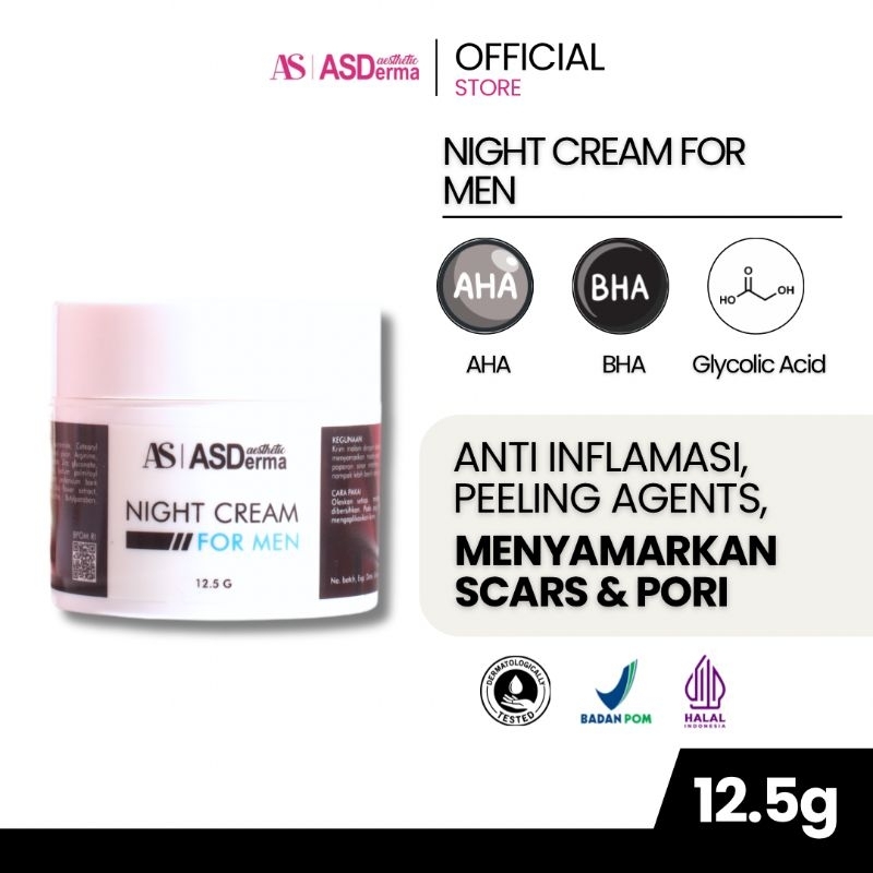 Asderma Aesthetic Night Cream For Men