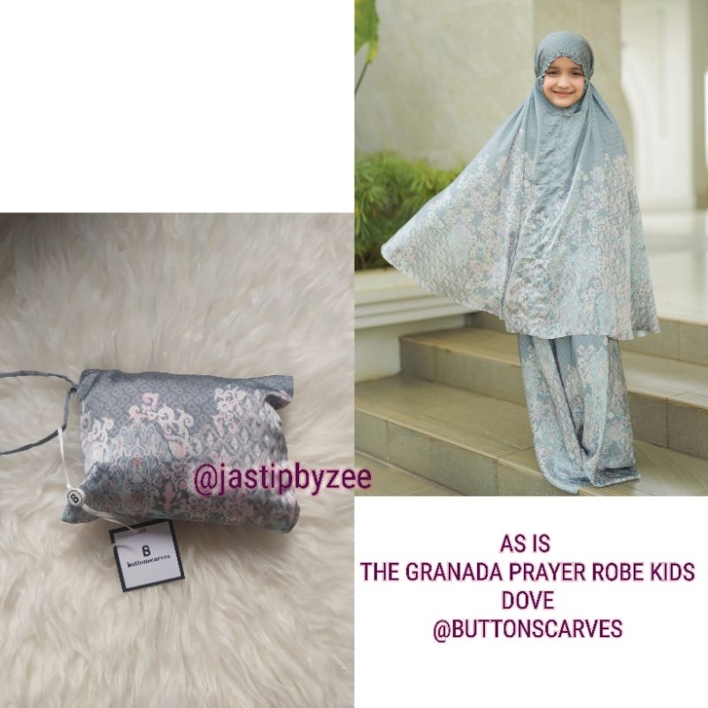 BUTTONSCARVES PRAYER ROBE KIDS GRANADA GREY