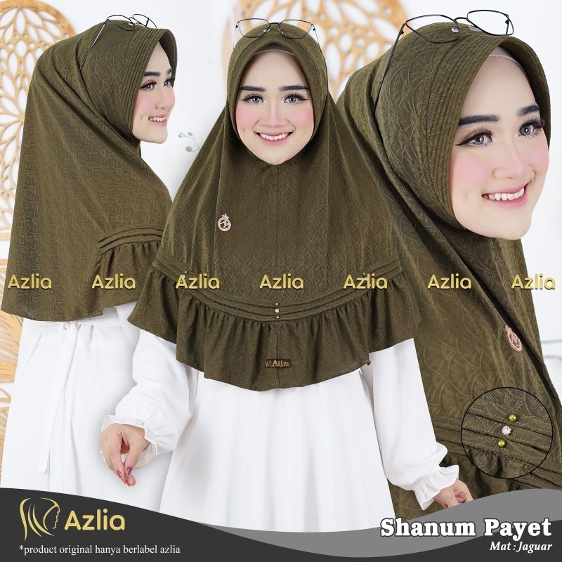 ✨ HIJAB AZLIA SHANUM // HIJAN MOTIF INSTAN // HIJAB INSTAN // HIJAB GROSIR MURAH KEKINIAN ✨