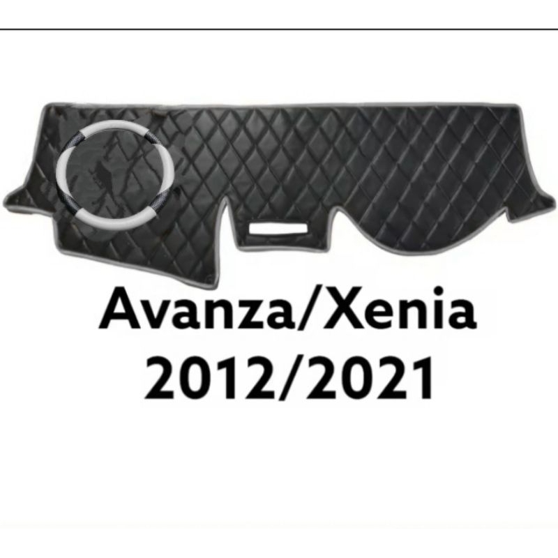 Cover/alas dasbor mobil Avanza x xenia model wajik bahan kulit + sarung stir