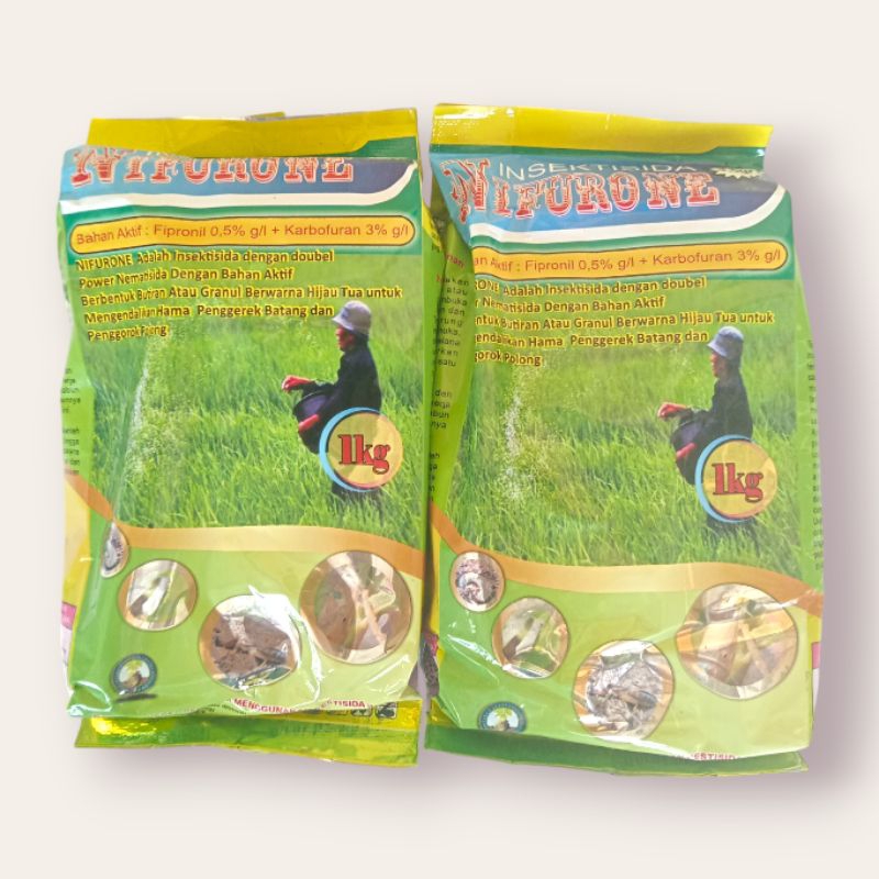 Insektisida NIFURONE 3.5 GR - Karbofuran 3% dan Fipronil 0.5% - Basmi Serangan Hama Orong, Uret Engk