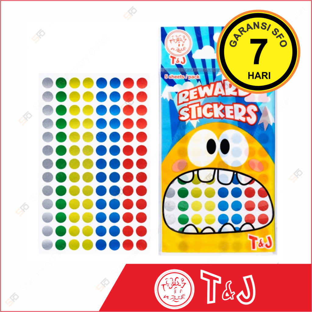 

Reward Sticker T&J Dot - 9 mm - SFO Semarang Official