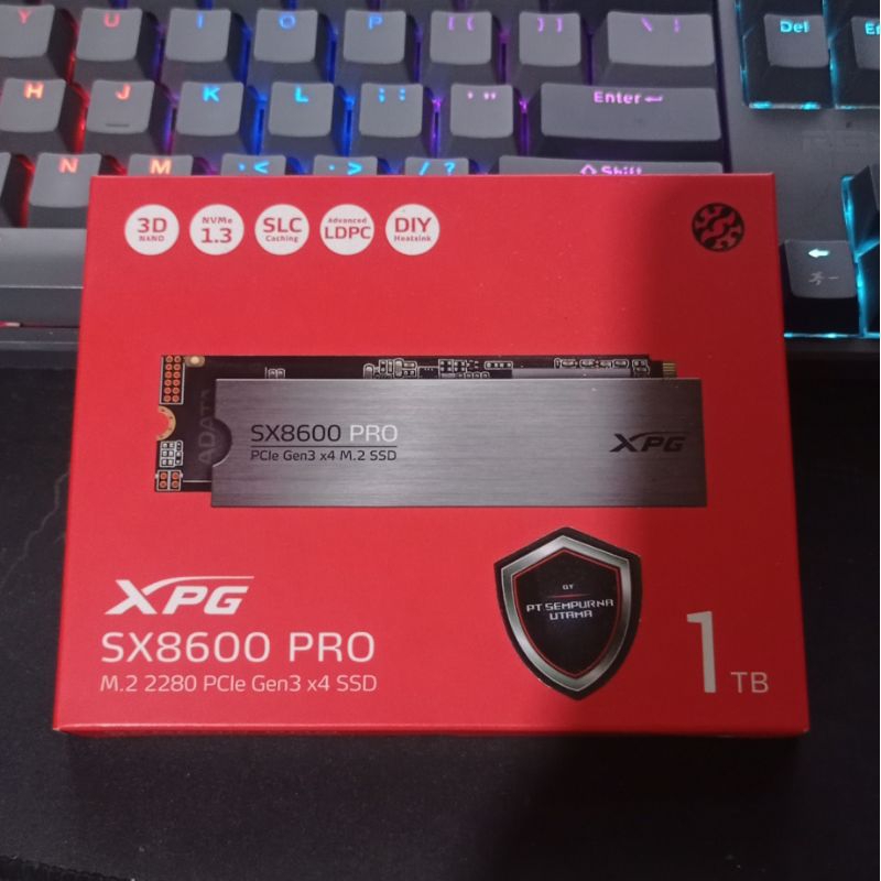 Adata XPG SX8600 PRO SSD 1TB - M.2 2280 NVMe PCIe Gen3X4