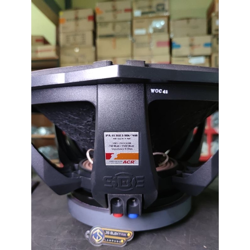 SPEAKER ACR FABULOUS 18" PA-113183-MK2 SW FAB SUBOOFER 1500 WATT