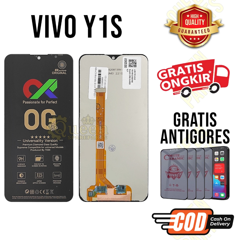 Lcd Touchscreen Vivo Y1S Original OEM Lcd Vivo Y1S Fullset GRATIS ANTIGORES