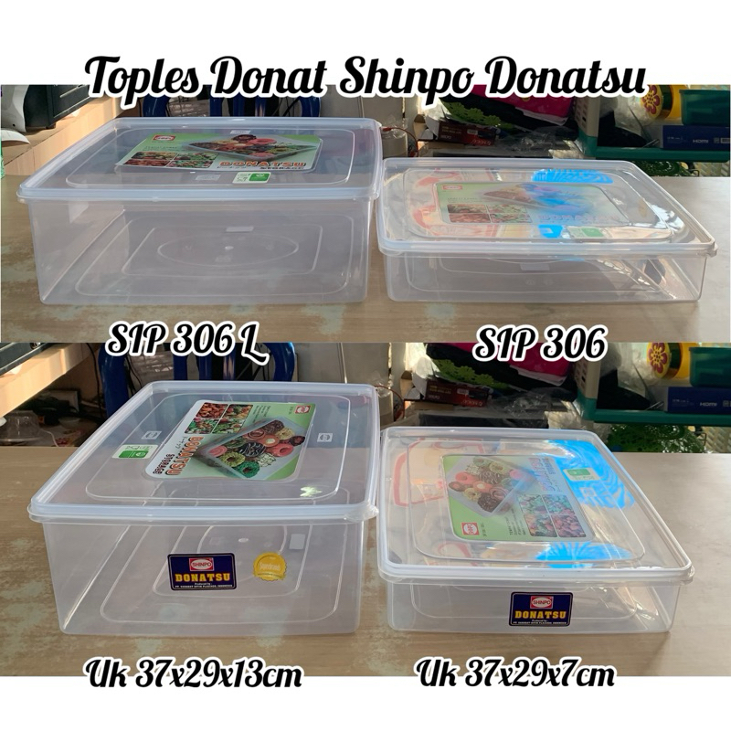 tempat donat / toples donat/ kotak donat shinpo / tempat penyimpan serbaguna