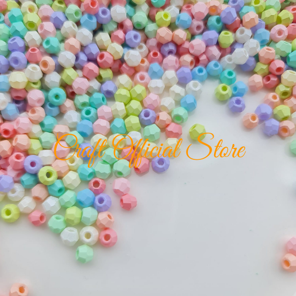 Manik Bicone Pastel  Mote Pasir Cutting Manik Luxury Manik Diamond