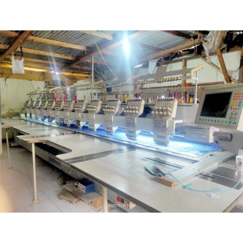 MESIN Bordir komputer BEKAS 12 kepala 9 jarum Terbaru