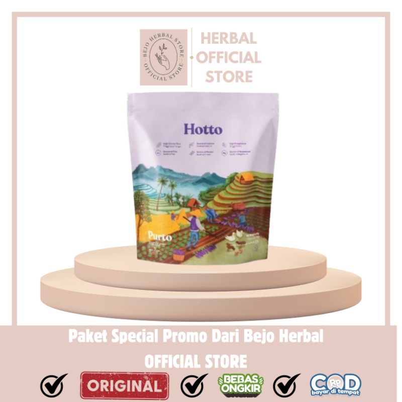 

HOTTO PURTO MULTIGRAIN - Sarapan Oat Granola Ubi Ungu Meal Replacement