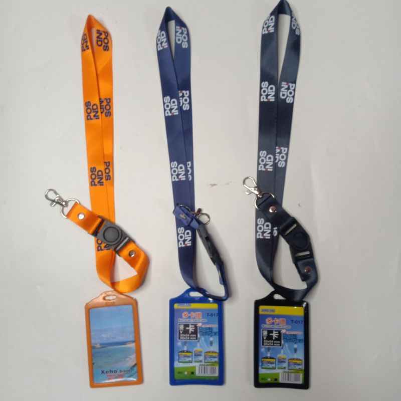 

Tali Lanyard PT Pos Indonesia logo terbaru POS IND