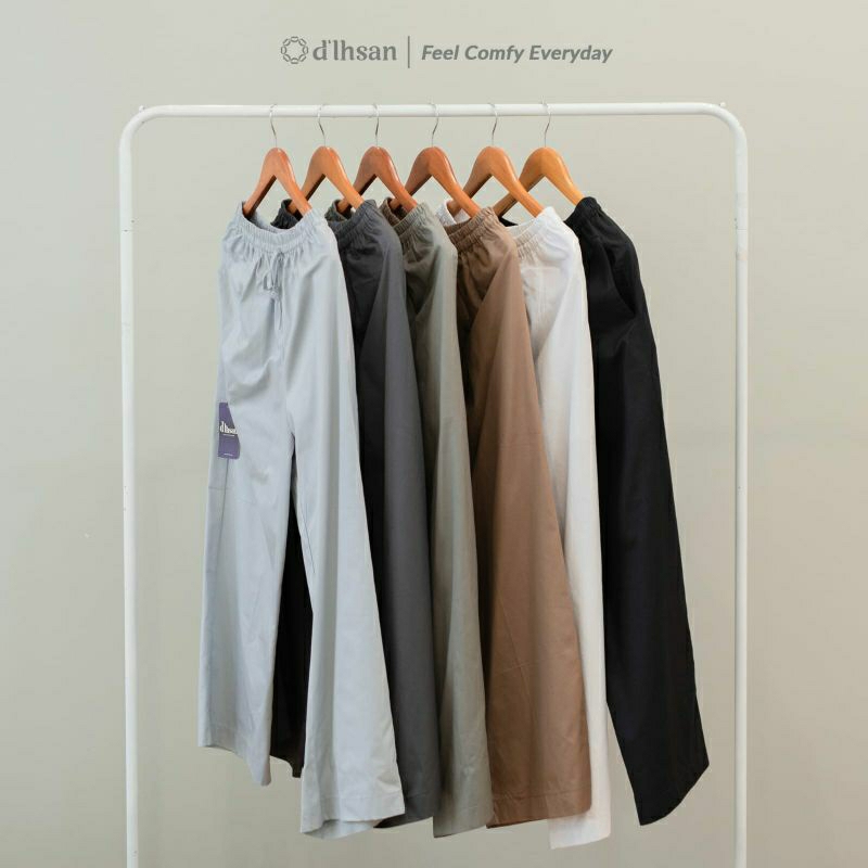 Celana Sirwal Cingkrang Pangsi Putih & Hitam