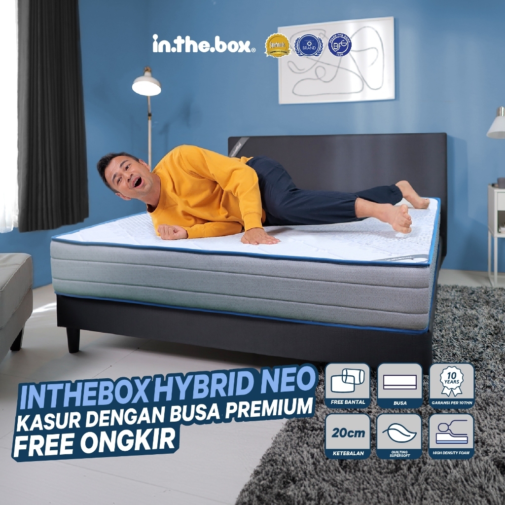 In The Box Central / Kasur Raffi Ahmad / In The Box Hybrid Neo - Kasur Ukuran 90x200, 100x200, 120x2