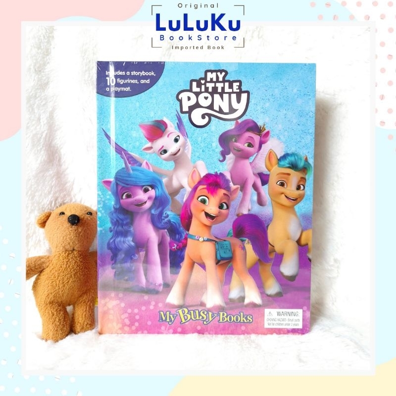 Buku cerita anak import dan mainan figure figurine MY LITTLE PONY MY BUSY BOOKS New Generation Inter