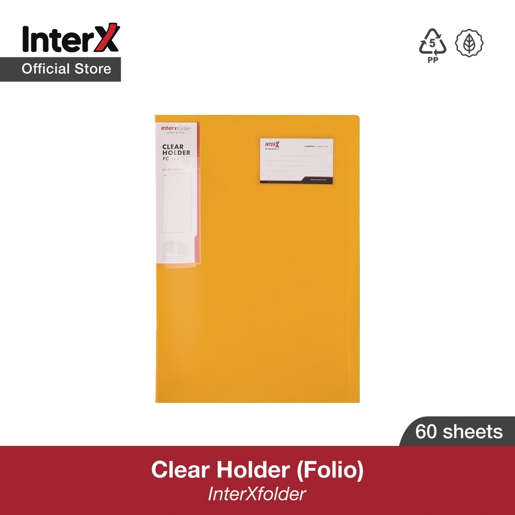 

InterX Folder Clear Holder FC 60 Pc