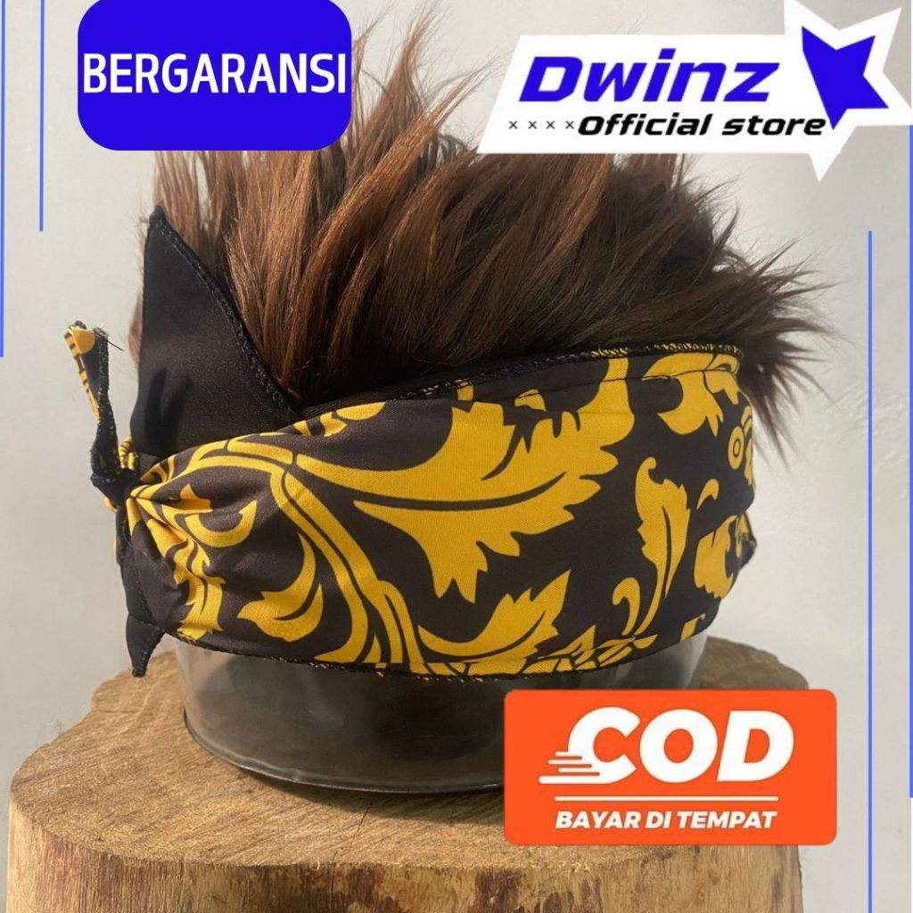 blankon sunda rambut palsu premium topi rambut palsu