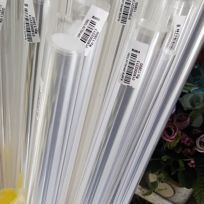 

Plastik parcel polos opp tebal kaca ukuran 90 x 100 cm