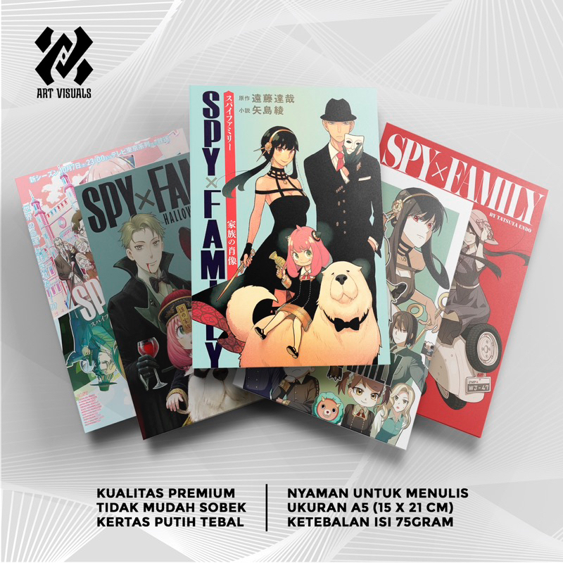 

Buku Tulis Custom Tema Anime Anya SPY X FAMILY Terlengkap Termurah Model Bebas Pilih Foto / Buku Tulis Sekolah / Buku Catatan