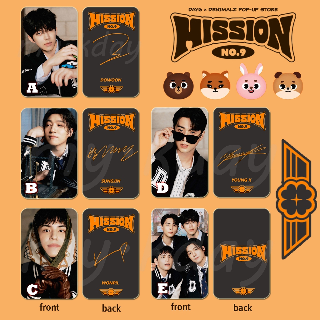 PC-1773, Unofficial Photocard DAY6 DENIMALZ POP-UP STORE MISSION No.9 2 sisi