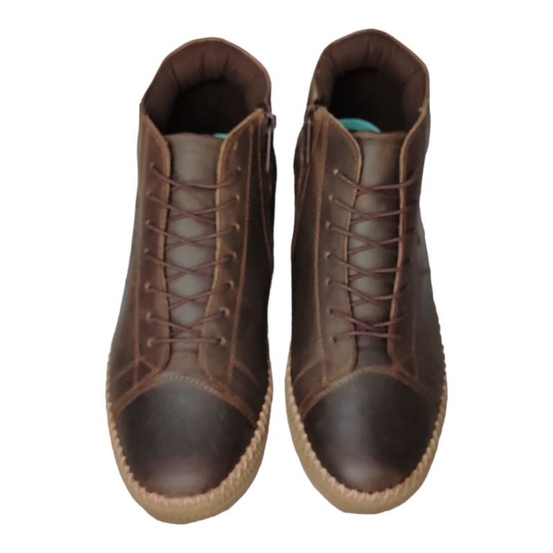 street legal. boots premium crazy horse kulit asli coklat